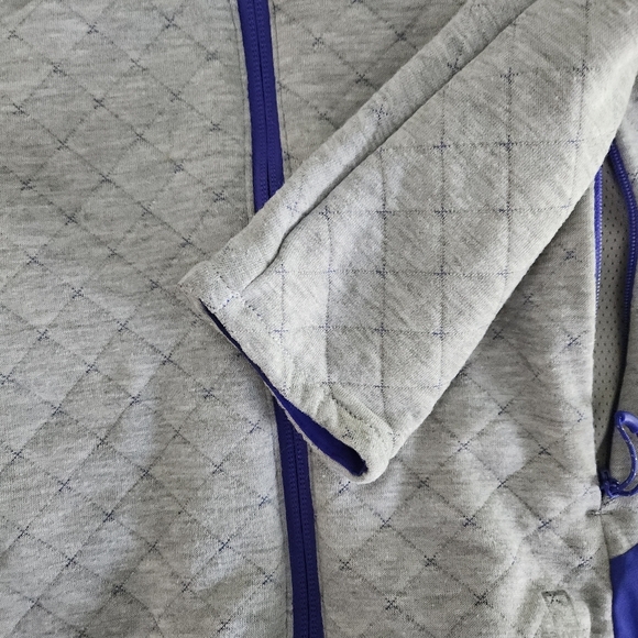 SALOMON Women's Elevate FZ Midlayer gray and purple (or blue) size small - Picture 9 of 15